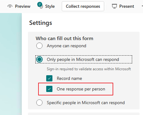 Am I able to edit a form which only allows 1 response per person on a ...
