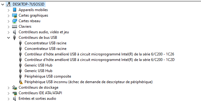 périphérique usb inconnu - impossible de le supprimer - Microsoft Q&A
