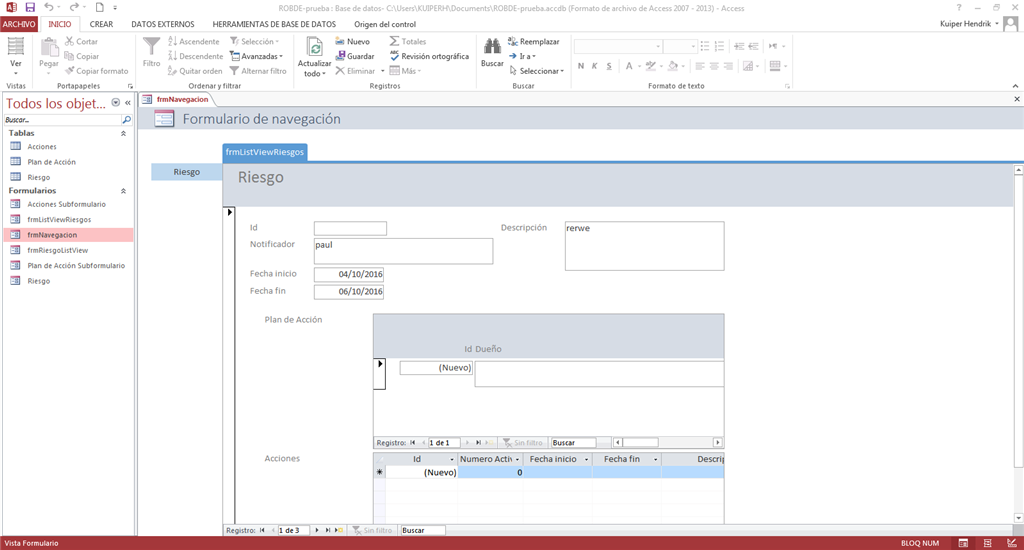 Referencing field of a subform in navigation form - Microsoft Q&A
