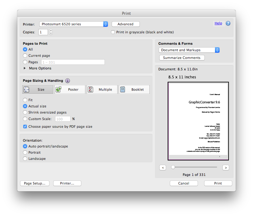 Mac PDF page Size - Microsoft Q&A