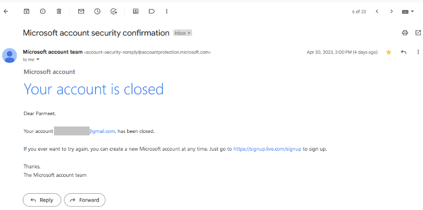 Account Closed Without My Authorization Microsoft Q A