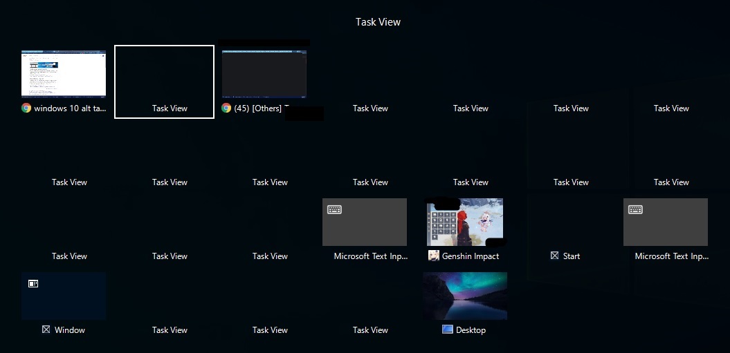 Alt+tab shows a ton of extra blank windows - Microsoft Q&A