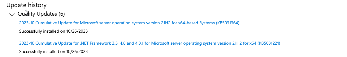 Windows Server 2022 forced an update and restart the server even though ...