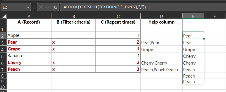 Duplicate rows using a Filter Function - Microsoft Q&A