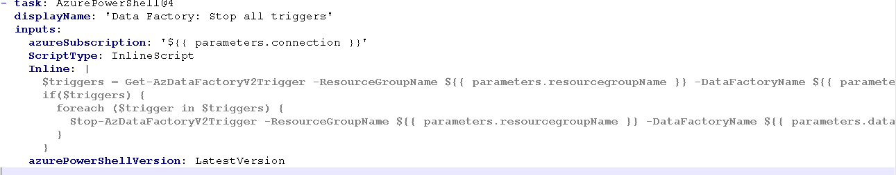 Start all ADF triggers in Prod and Stop all triggers in Dev/Test ...