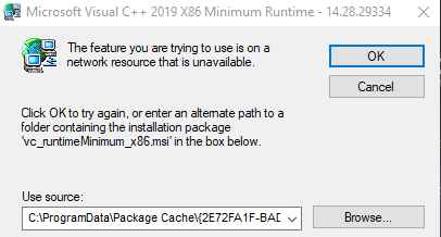 My Microsoft visuals c++ 2015-2022 dont working - Microsoft Q&A