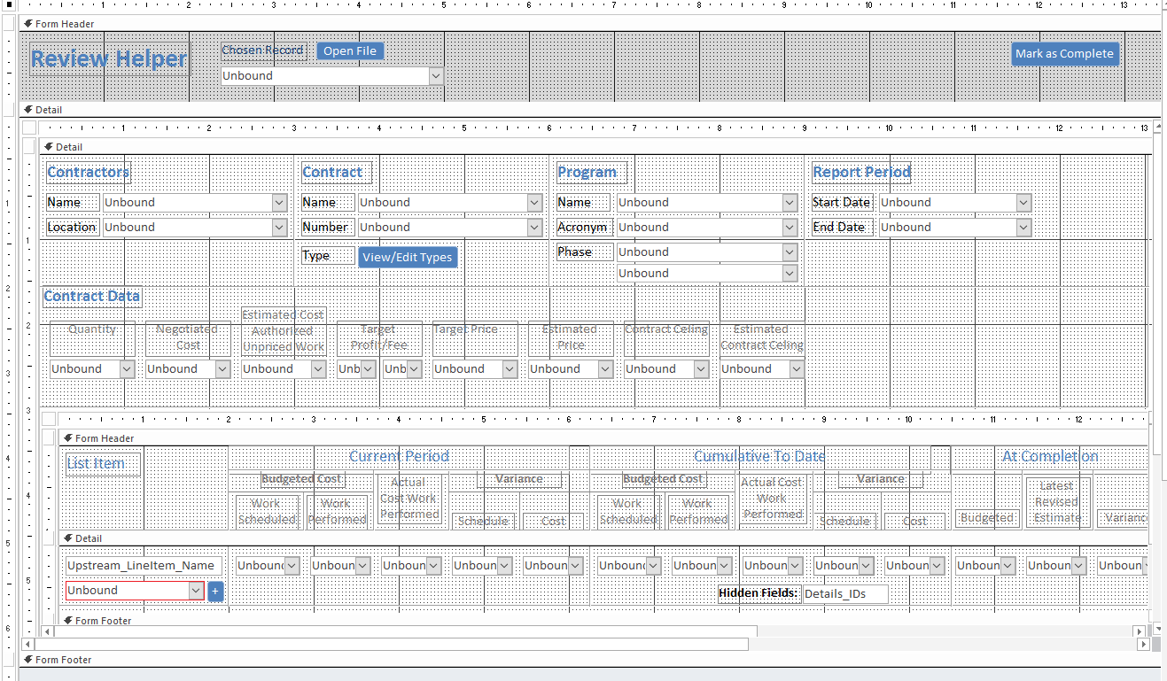 Continuous subform: Unbound control to pull data based on record ...
