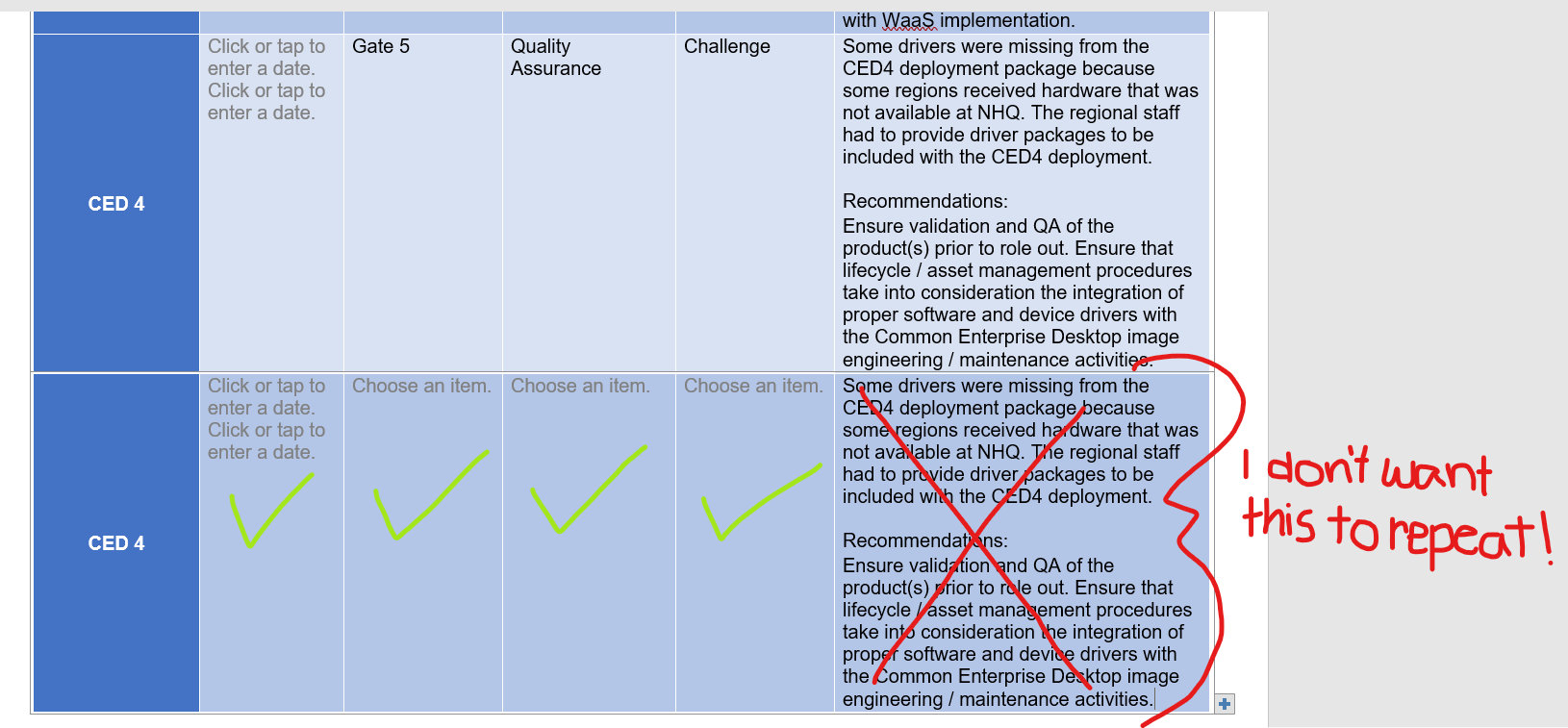 Repeating Content Control - How to avoid repeating text from text field ...