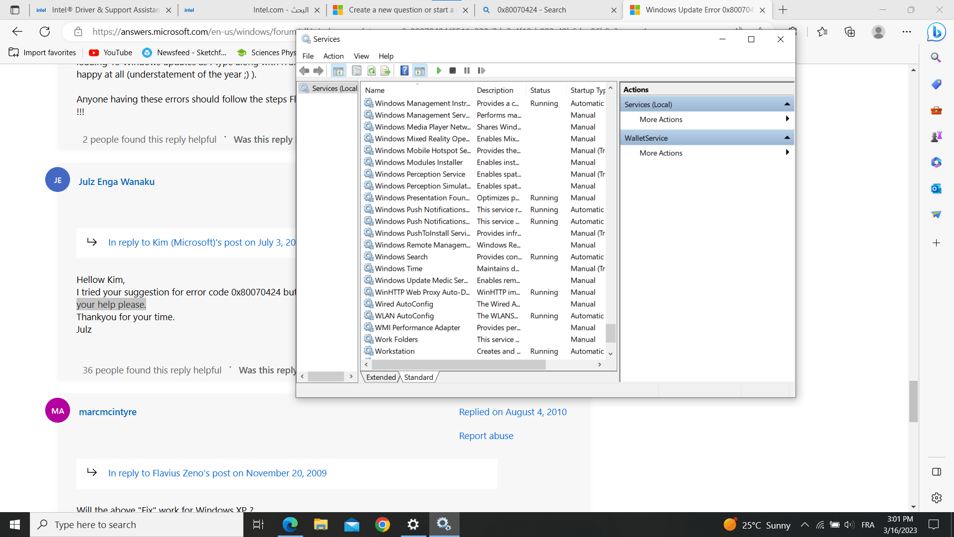 i have a problem in windows update - Microsoft Q&A