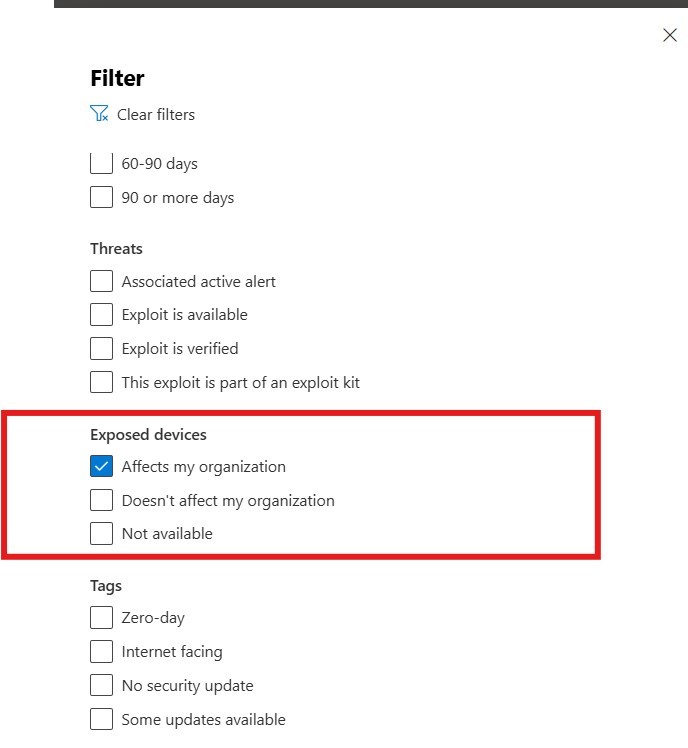 I need to understand what a filter-exposed device is in relation to ...
