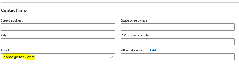 Azure AD B2C - How to read email from section contact info - Microsoft Q&A