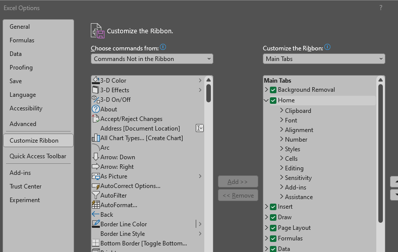 Is there a way to change Excel 365 icons? - Microsoft Q&A