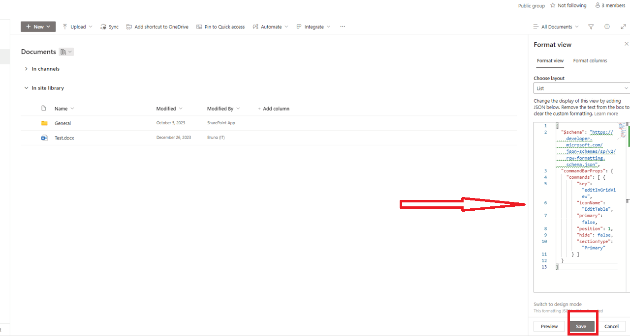 How to move the edit in grid view button from the 3 dots to the main ...