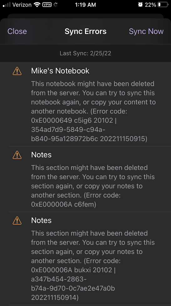 OneNote is suddenly empty on PC. Notes still exist on phone but fail to ...