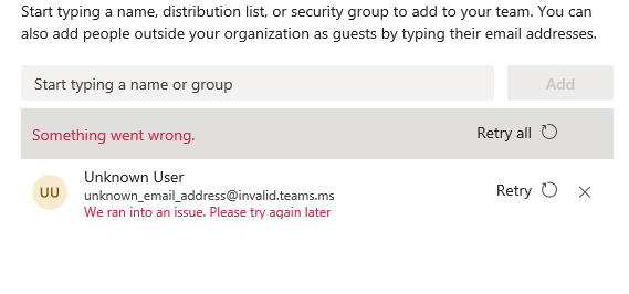 I CANNOT ADD GUESTS ON MICROSOFT TEAMS - Microsoft Q&A