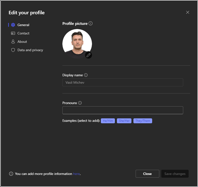User's image