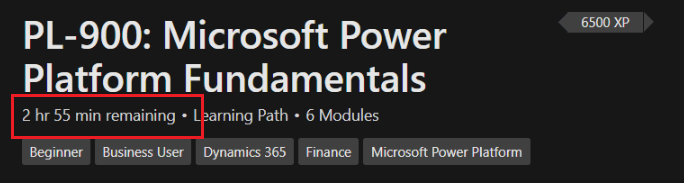 Missing credit from PL-900: Microsoft Power Platform Fundamentals ...