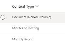 Format Content Type Column in SharePoint list - Microsoft Q&A