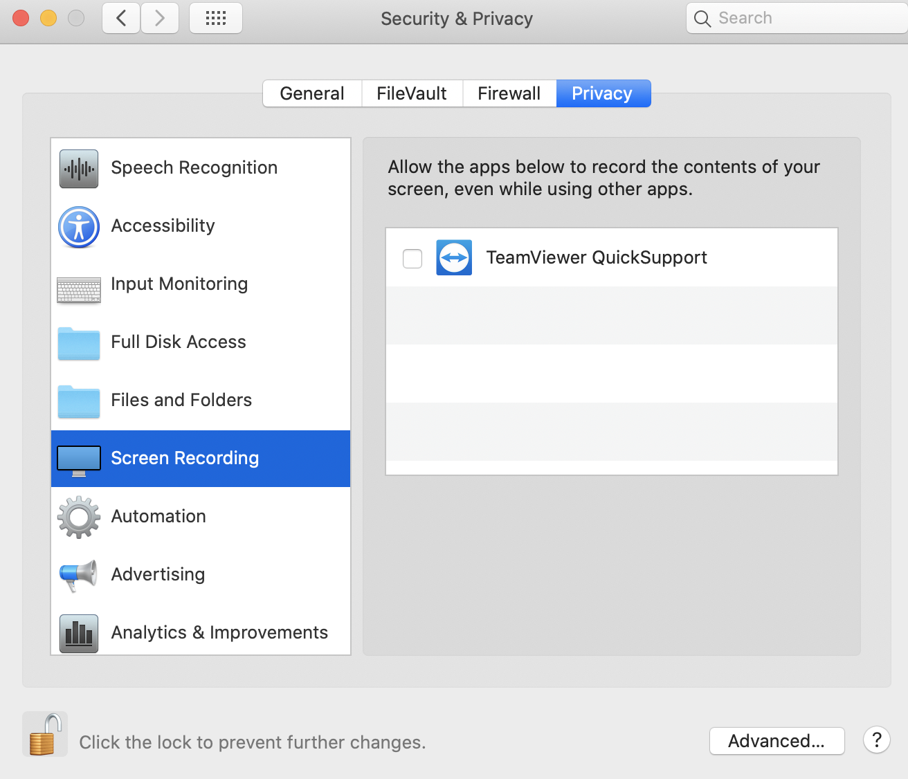 Unable to share my screen using Teams on Mac Catalina OS version:10.15. ...