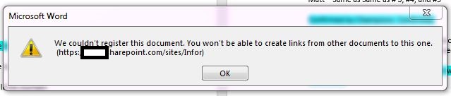 SharePoint error messages - Microsoft Q&A