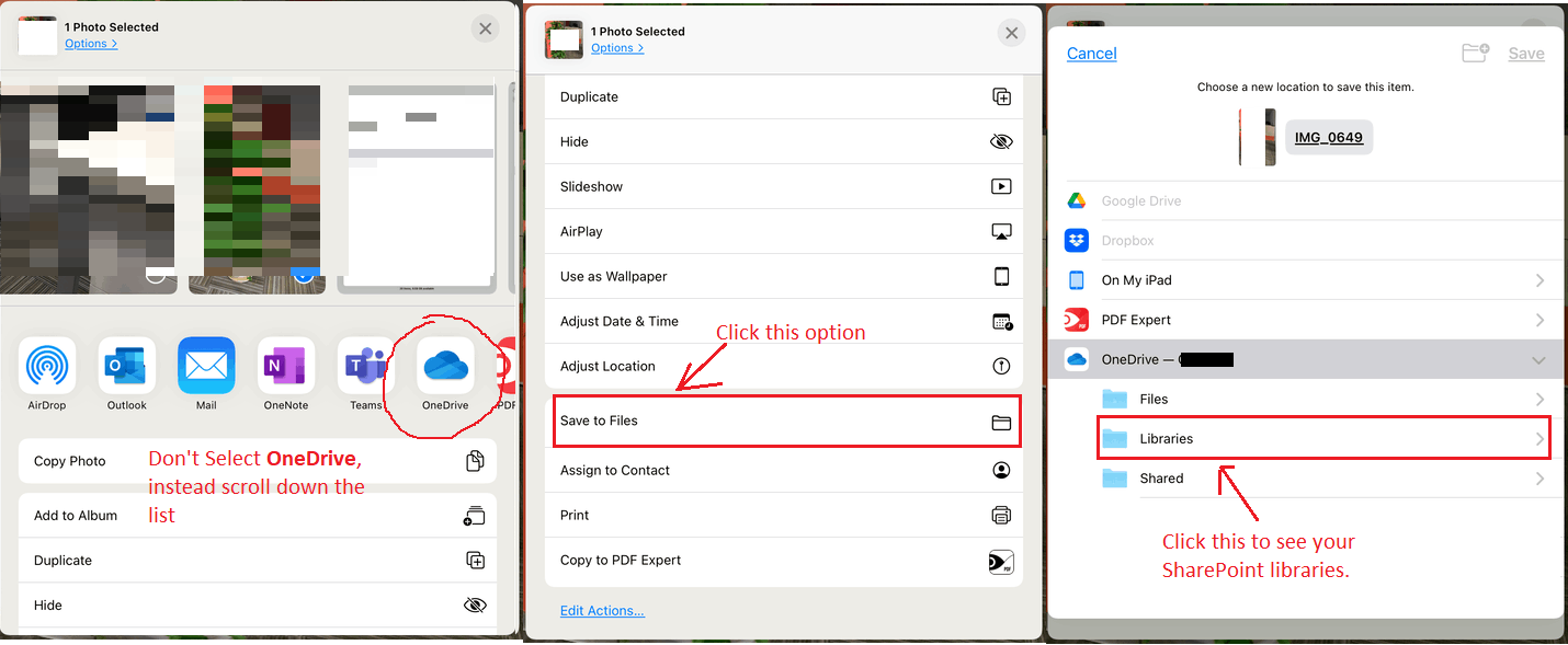 Unable to upload photos directly to OneDrive Libraries from the Photos ...