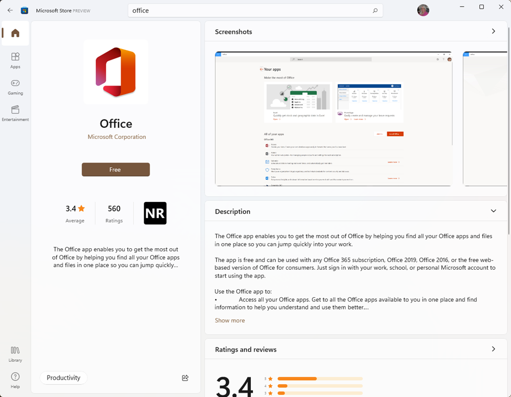 I have downloaded office 365 but it is showing only the office ...