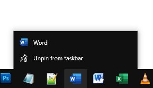 Can not pin documents to Word, only Microsoft Word Starter 2010, in ...