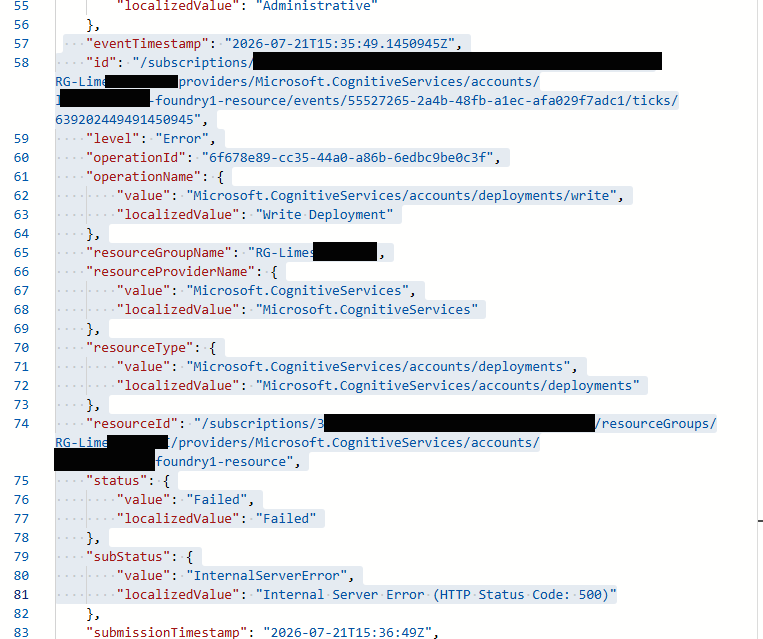 MS error deployment (redacted)