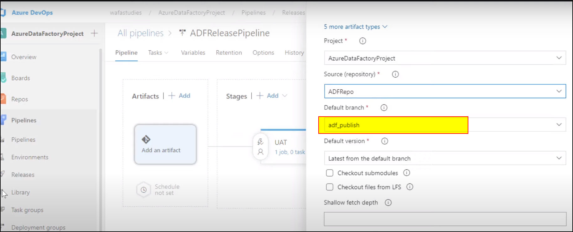 adf_publish an Main branch in ADF - Microsoft Q&A