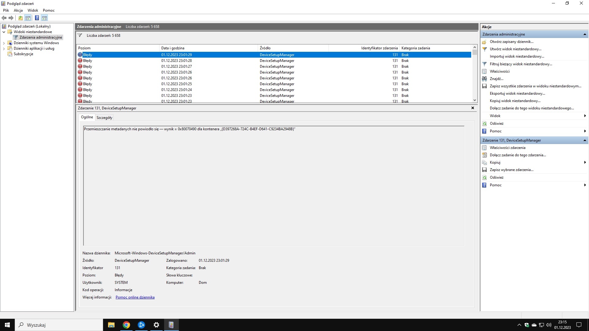 KB5032278 Update - ID error 131 - Microsoft Q&A