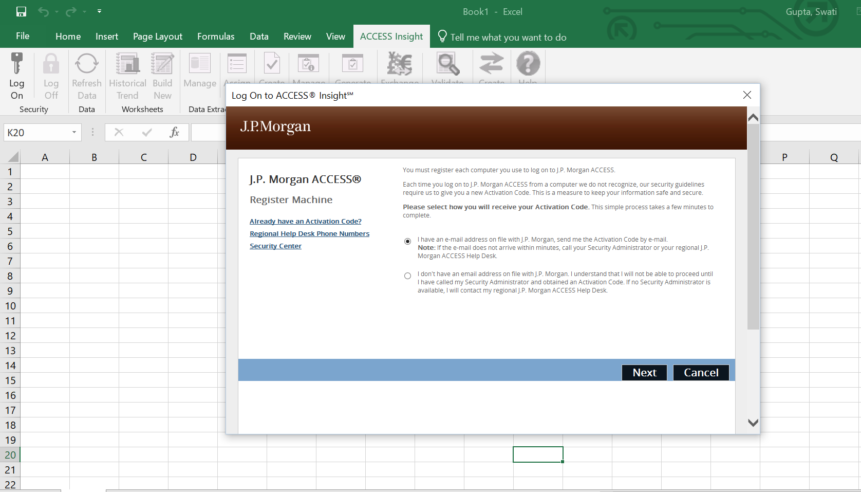 Excel COM Add-in login issue - Microsoft Q&A