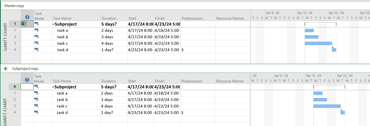 Microsoft Project Online Desktop Client Crashes with Subproject ...