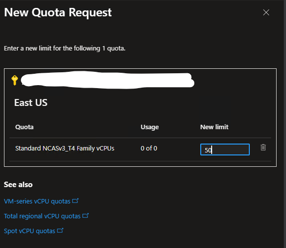 Creation of my AKS GPU node pool is failing with an ‘Insufficient vCPU ...