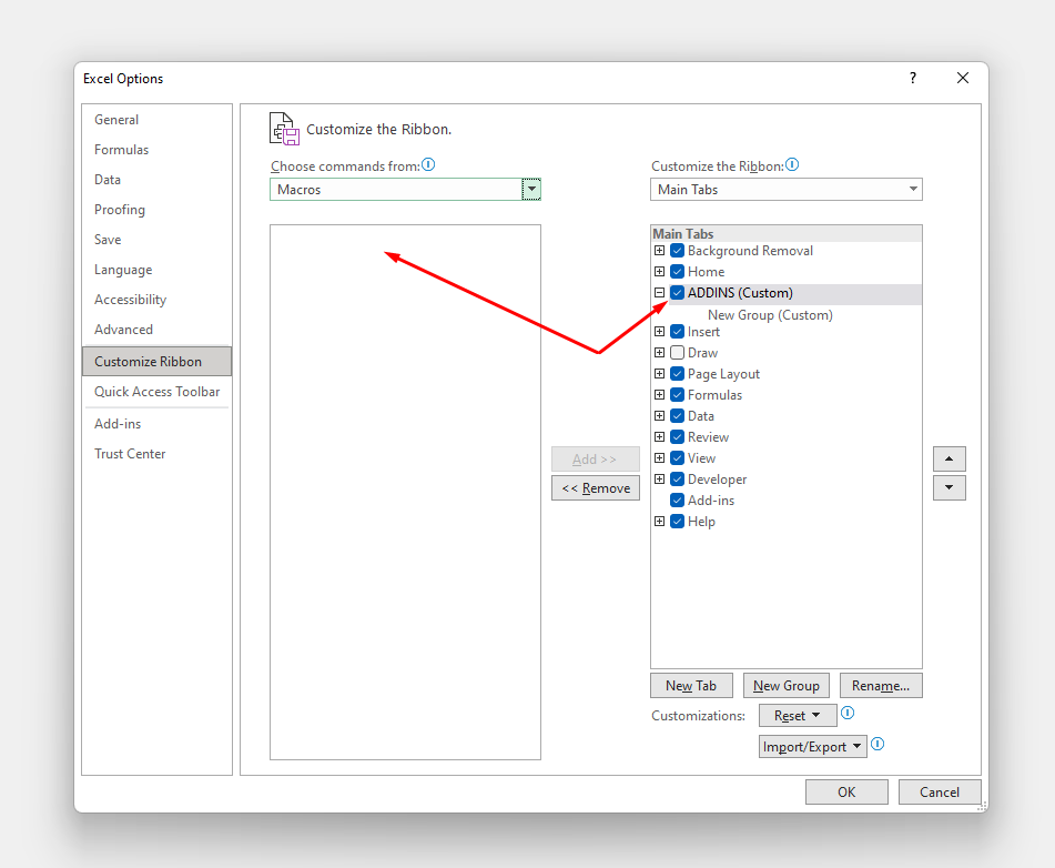 Excel Custom Ribbon Add-ins - Microsoft Q&A