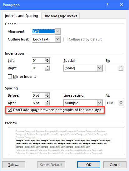 Line spacing in Mail Merge labels - Microsoft Q&A