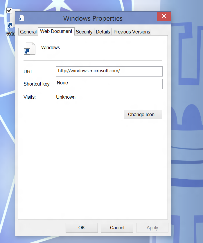 Unable To Change Desktop Web Site Icons In Windows 10 Tech Preview ...