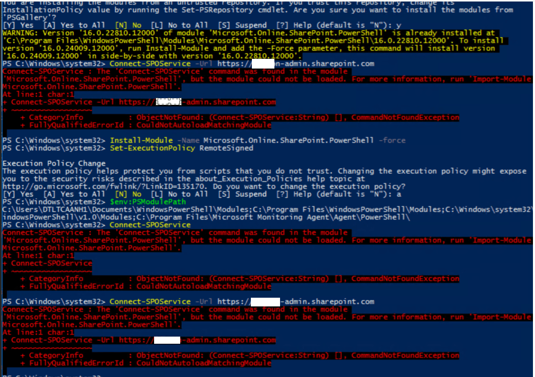Sharepoint PowerShell 基本問題詢問 - Microsoft Q&A