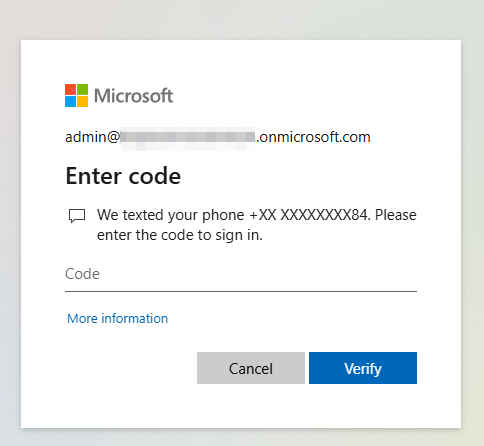 I can't login to admin page - Microsoft Q&A