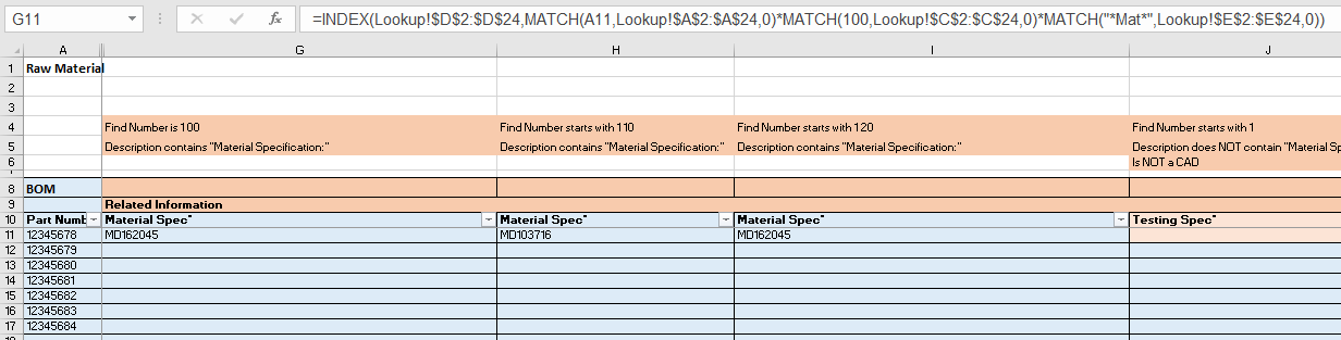 Looking up value based on multiple criteria with INDEX MATCH ...