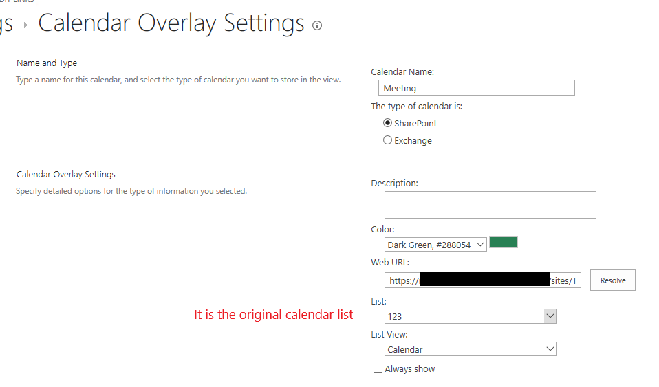Color code in calendar in the SharePoint online. - Microsoft Q&A