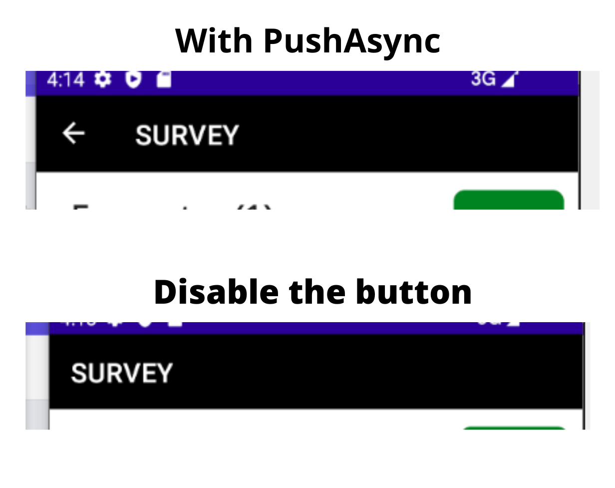 PushAsync Button