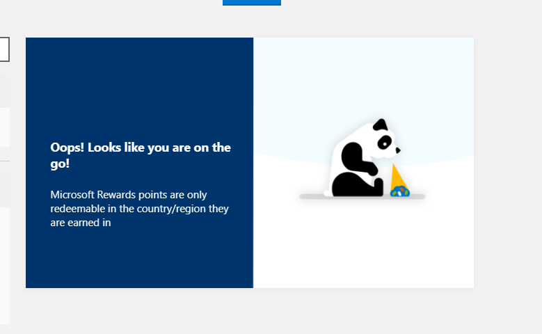 Microsoft Rewards "microsoft reward points are only redeemable in the ...