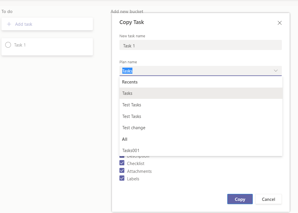 Planner Tasks - renamed tab does not show up as choice to copy task to ...