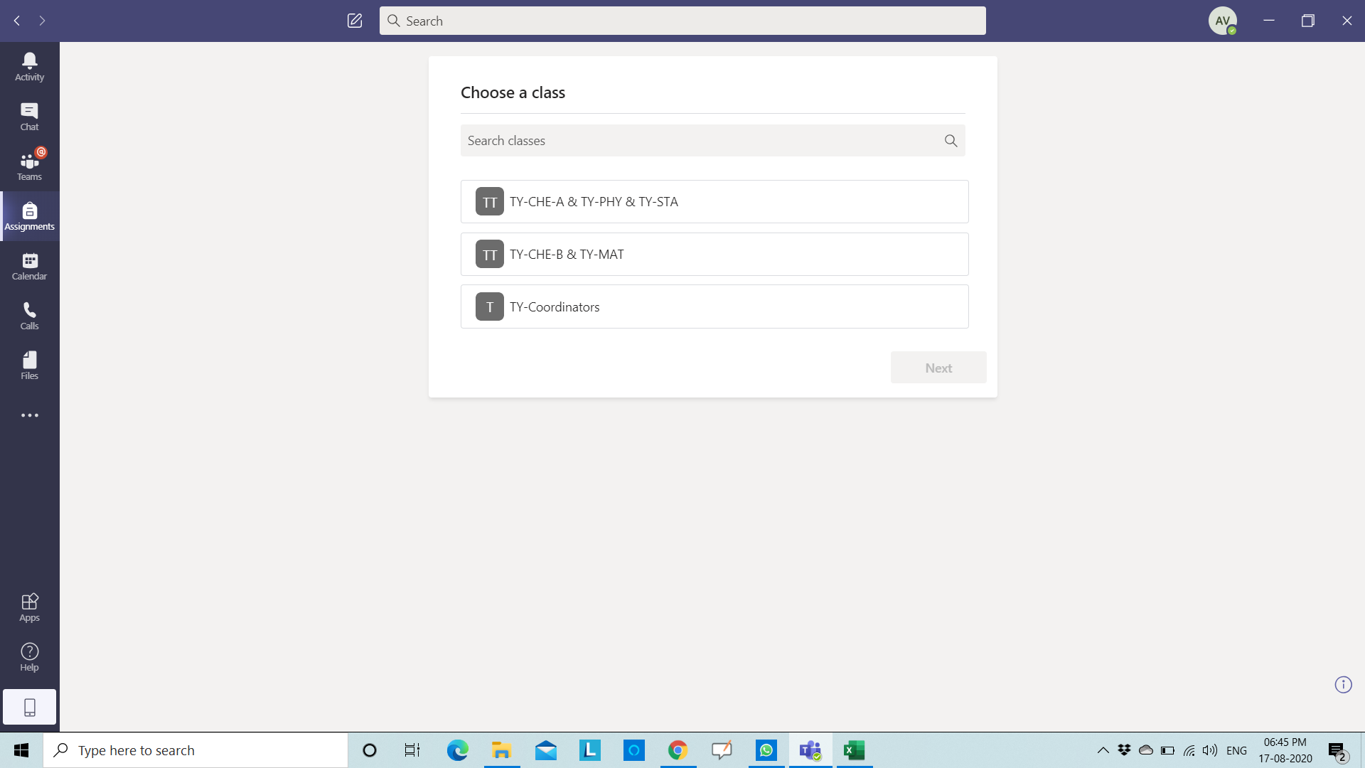 In Assignments tab, can't see all teams and channels. - Microsoft Q&A