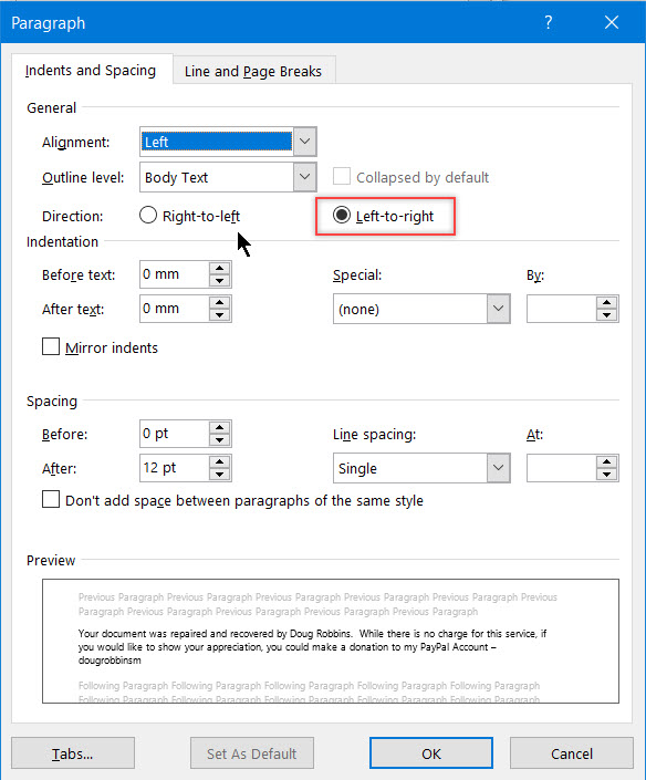 typing backwards when I highlight and delete right to left - Microsoft Q&A