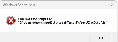 Windows Script Host - Microsoft Q&A