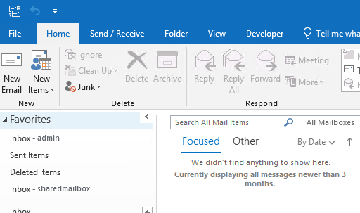 Outlook Office 365 inbox favorite issue - Microsoft Q&A