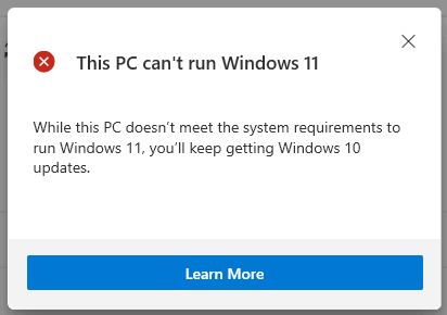 IS INTEL CORE I7 7500-U PROCESSOR SUPPORTED FOR WINDOWS 11