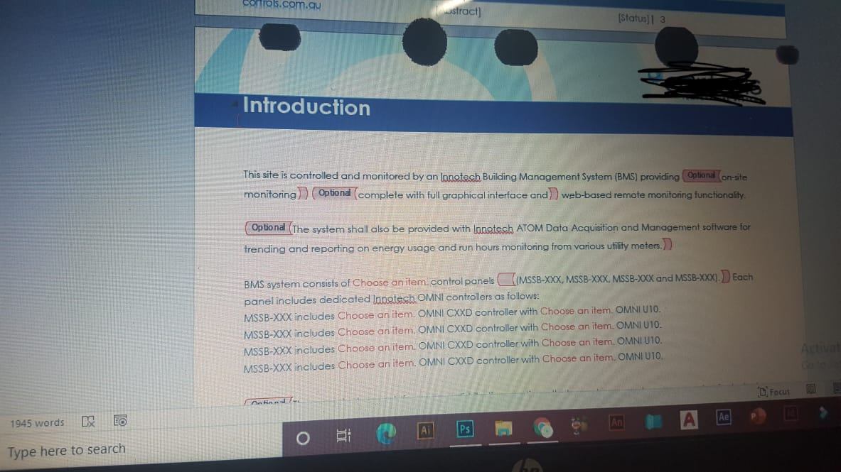 question about placement of heading in ms word with drop down ...