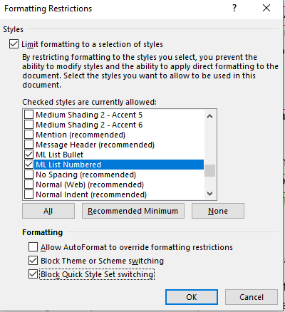 Multilevel lists changes appearance when co-editing - Microsoft Q&A